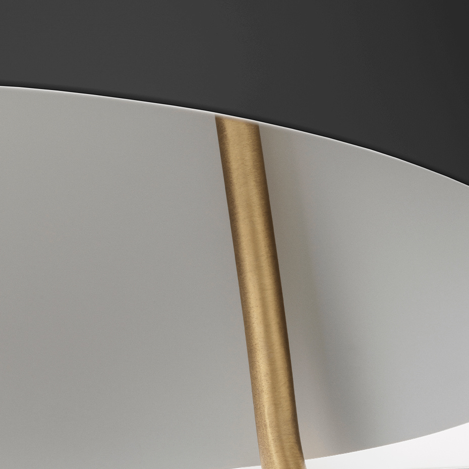 Mosaik 250 Up/Down Pendel Black/Brass