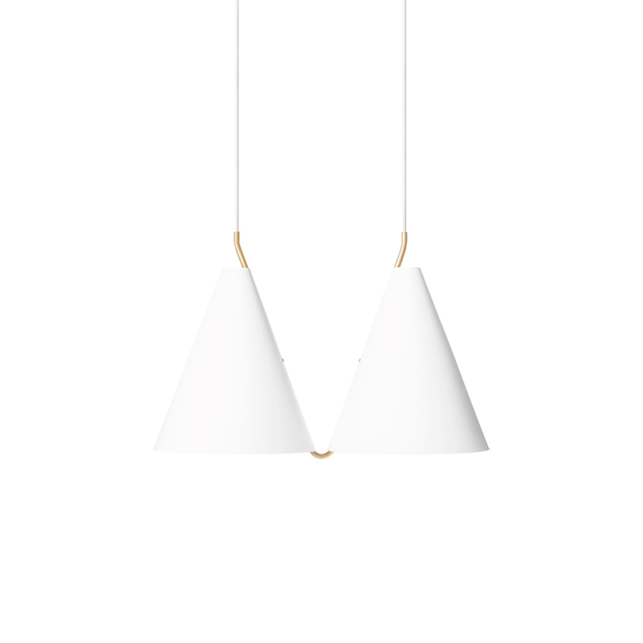 Mosaik 250 Side By Side II Pendel White/Brass