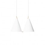 Mosaik 250 Side By Side II Pendel White/Brass Mosaik 250 Side By Side II Pendel White/Brass