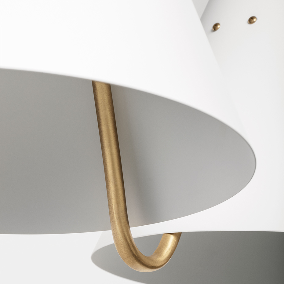 Mosaik 250 Side By Side III Pendel White/Brass