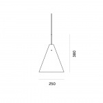 Mosaik 250 Pendel White/Brass Mosaik 250 Pendel White/Brass