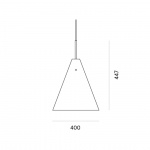 Mosaik 400 Pendel White/Brass Mosaik 400 Pendel White/Brass