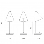 Mosaik 170 Bordslampa White/Brass Mosaik 170 Bordslampa White/Brass