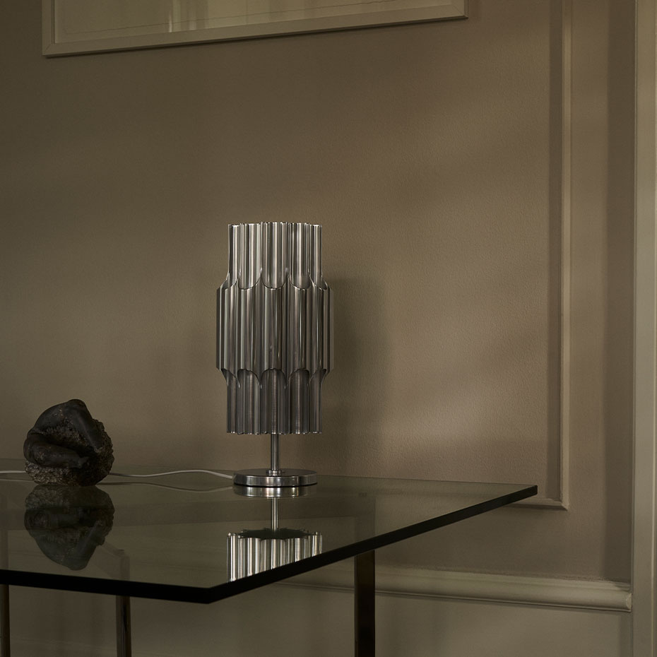 Pan 190 Bordslampa Aluminium