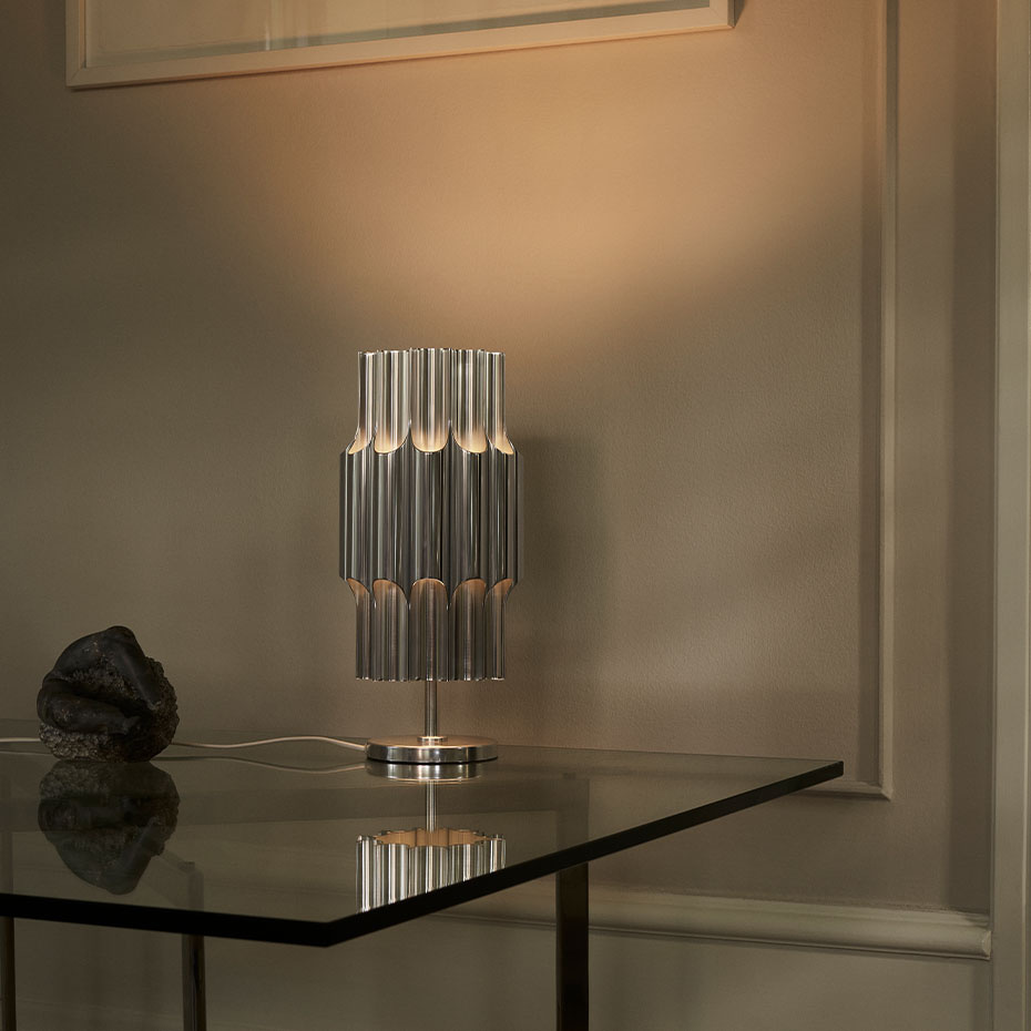 Pan 190 Bordslampa Aluminium