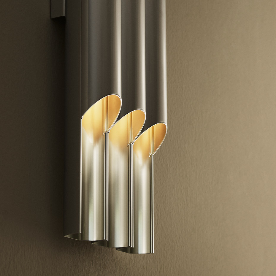 Pan 50 III Vägglampa Aluminium