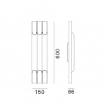Pan 50 III Vägglampa Aluminium Pan 50 III Vägglampa Aluminium