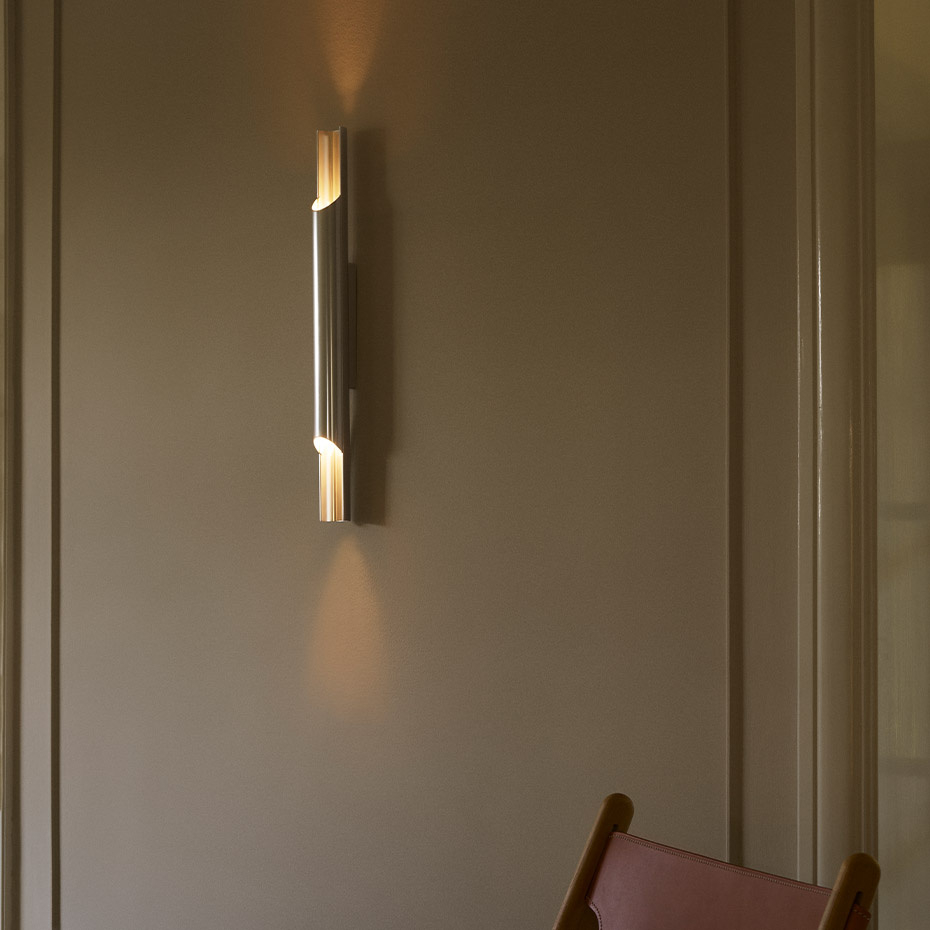 Pan 50 Vägglampa Aluminium