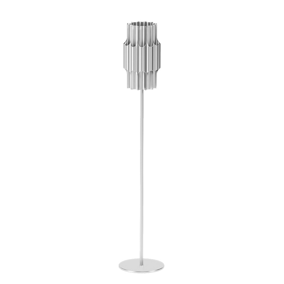 Pan 190 Golvlampa Aluminium