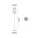 Pan 190 Golvlampa Aluminium Pan 190 Golvlampa Aluminium