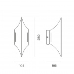 Gothic I Vägglampa Brass Gothic I Vägglampa Brass