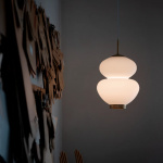 Peanut 250 Pendel Brass/Opal Glass Peanut 250 Pendel Brass/Opal Glass