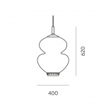 Peanut 400 Pendel White/Brass Peanut 400 Pendel White/Brass