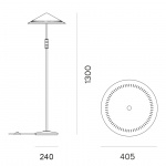 Governor 405 Golvlampa Brass/Walnut Governor 405 Golvlampa Brass/Walnut