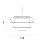 Verona 250 Pendel White Verona 250 Pendel White