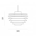 Verona 320 Pendel White Verona 320 Pendel White