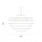 Verona 480 Pendel White Verona 480 Pendel White