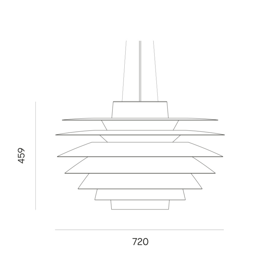 Verona 720 Pendel White