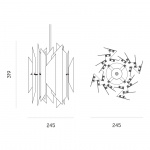 Divan 2 245 Pendel Brass Divan 2 245 Pendel Brass