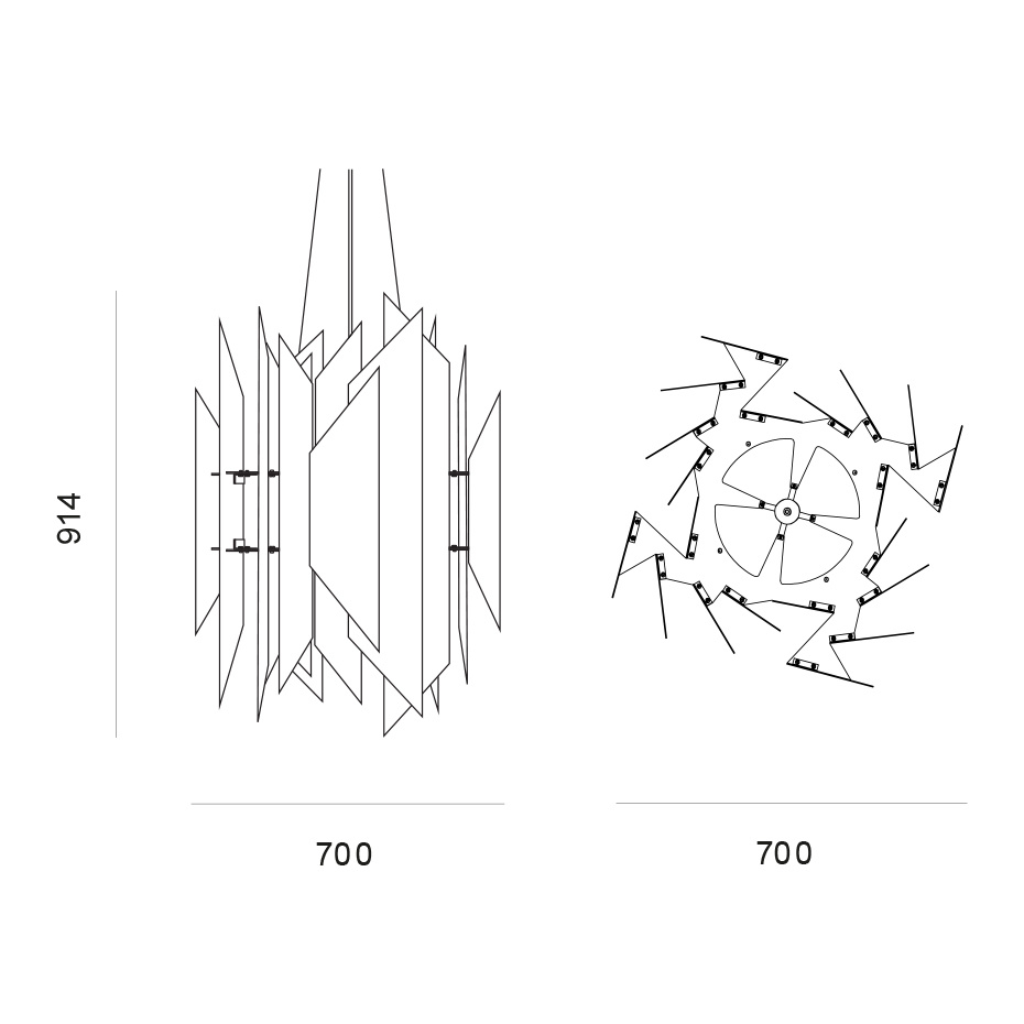 Divan 2 700 Pendel Brass