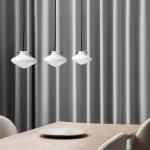 Repose 175 Pendel Black/Opal Glass Repose 175 Pendel Black/Opal Glass