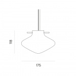 Repose 175 Pendel Brass/Opal Glass Repose 175 Pendel Brass/Opal Glass