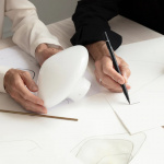 Repose 400 Pendel Black/Opal Glass Repose 400 Pendel Black/Opal Glass