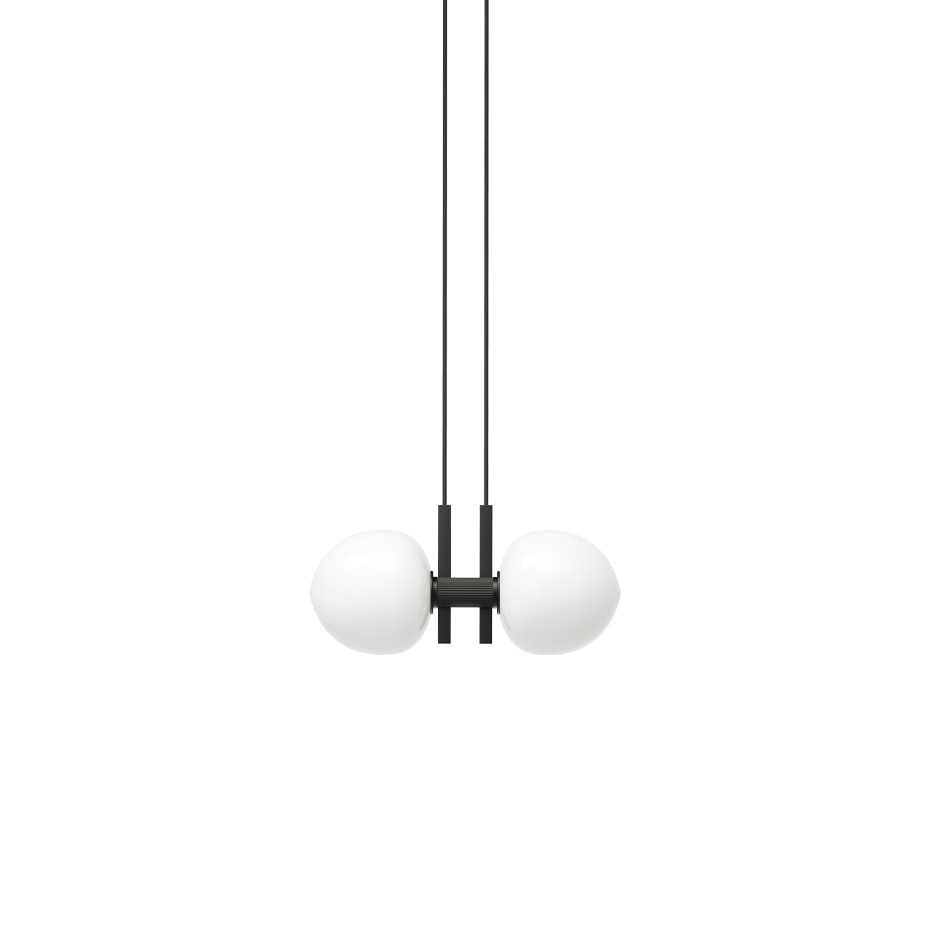 Memoir 120 II Pendel Black/Opal Glass