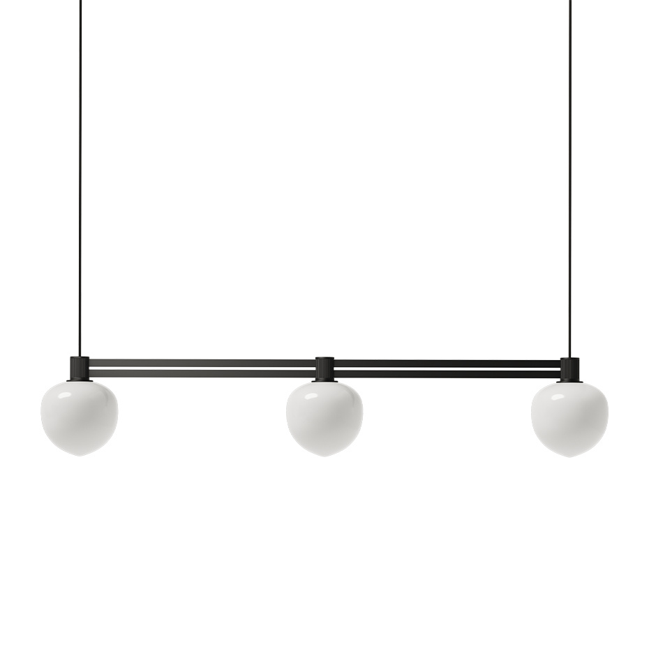 Memoir 120 Side By Side III Pendel Black/Opal Glass