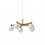 Memoir 120 V Ljuskrona Brass/Opal Glass Memoir 120 V Ljuskrona Brass/Opal Glass