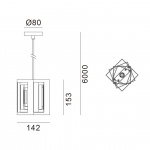 Kassablanka 142 Pendel Aluminium Kassablanka 142 Pendel Aluminium