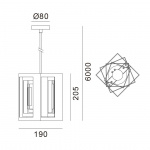Kassablanka 190 Pendel Aluminium Kassablanka 190 Pendel Aluminium