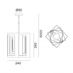 Kassablanka 240 Pendel Aluminium Kassablanka 240 Pendel Aluminium