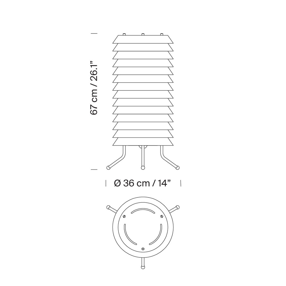 Maija 30 Golvlampa White