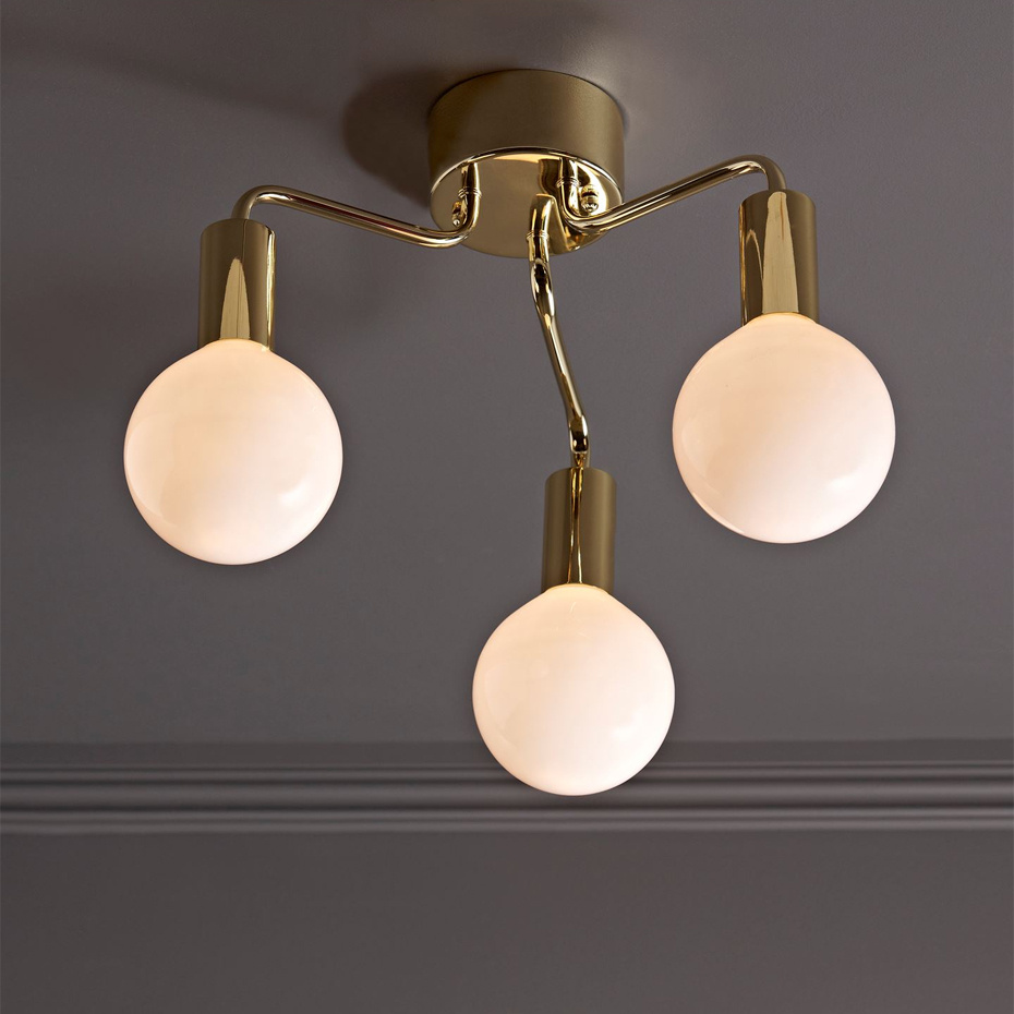 History Plafond Mässing/Opalglas