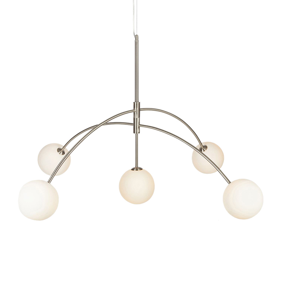 Heaven Pendel Stål/Opalglas