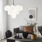 Merlot Pendel Mässing/Opalglas Merlot Pendel Mässing/Opalglas