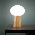 Pater Bordslampa Ek/Opalglas Pater Bordslampa Ek/Opalglas