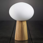 Pater Bordslampa Ek/Opalglas Pater Bordslampa Ek/Opalglas