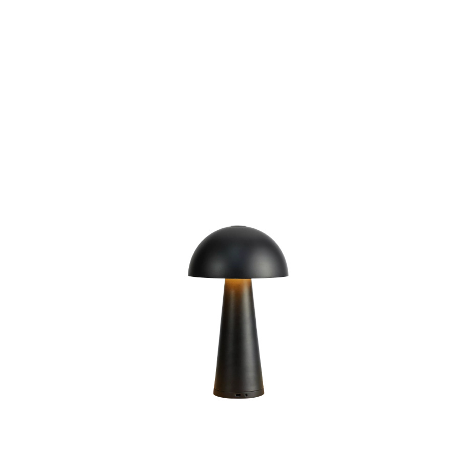 Fungi Portabel Bordslampa Mattsvart