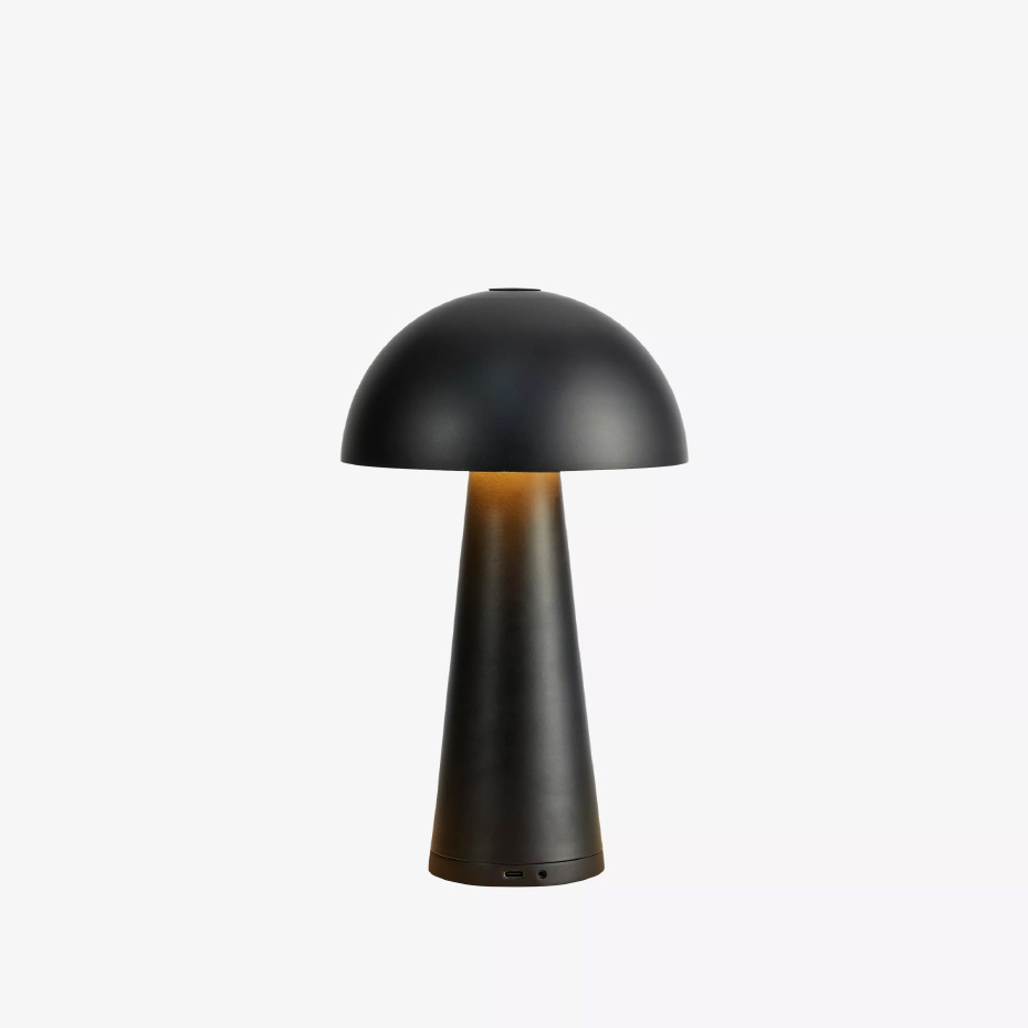 Fungi Portabel Bordslampa Mattsvart