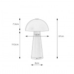 Fungi Portabel Bordslampa Mattsvart Fungi Portabel Bordslampa Mattsvart