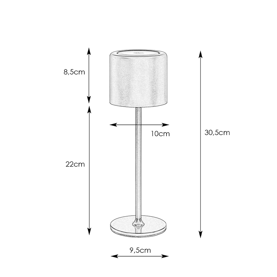 Filo Portabel Bordslampa Mattsvart