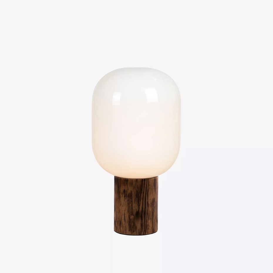 Skene Bordslampa Trä/Opalglas