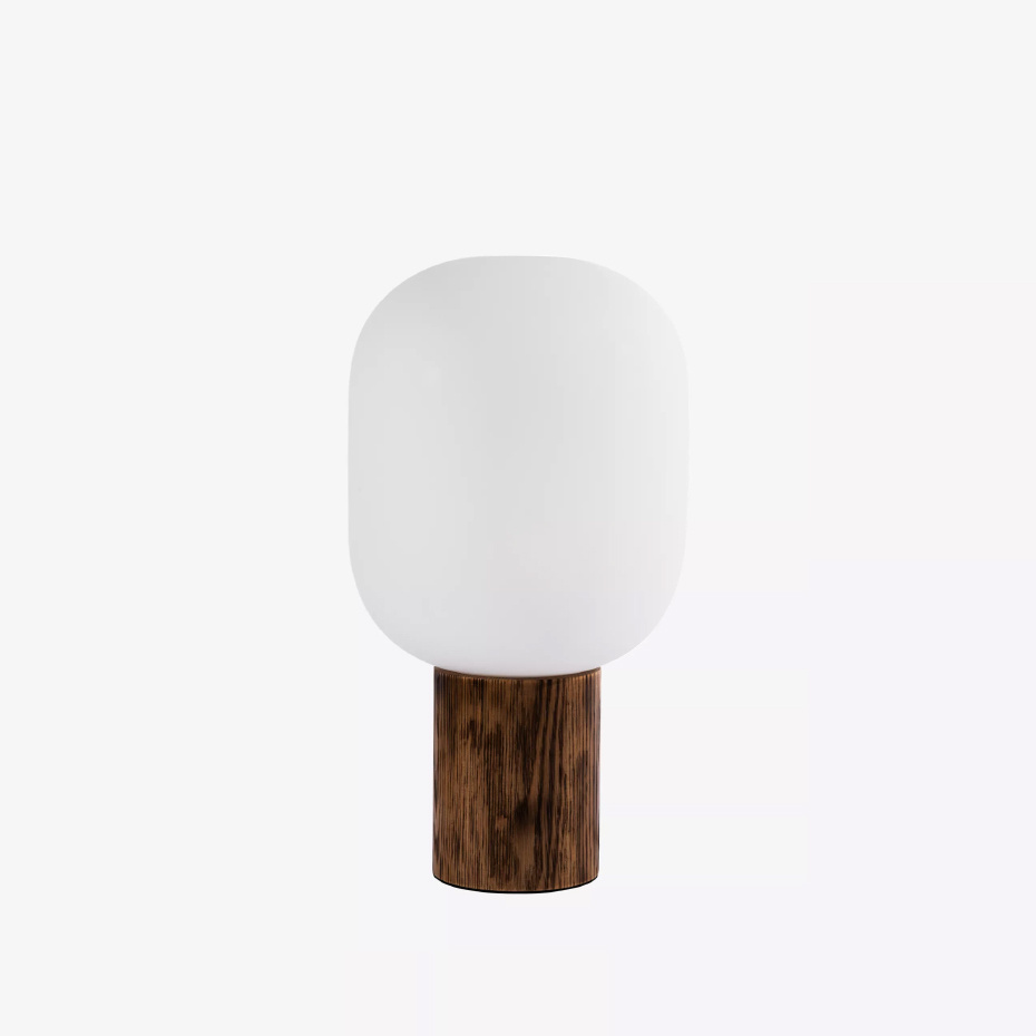 Skene Bordslampa Trä/Opalglas