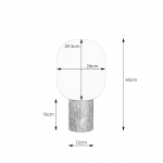 Skene Bordslampa Trä/Opalglas Skene Bordslampa Trä/Opalglas