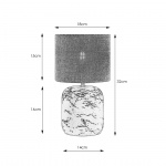 Montagna Bordslampa Liten Svart/Natur Montagna Bordslampa Liten Svart/Natur