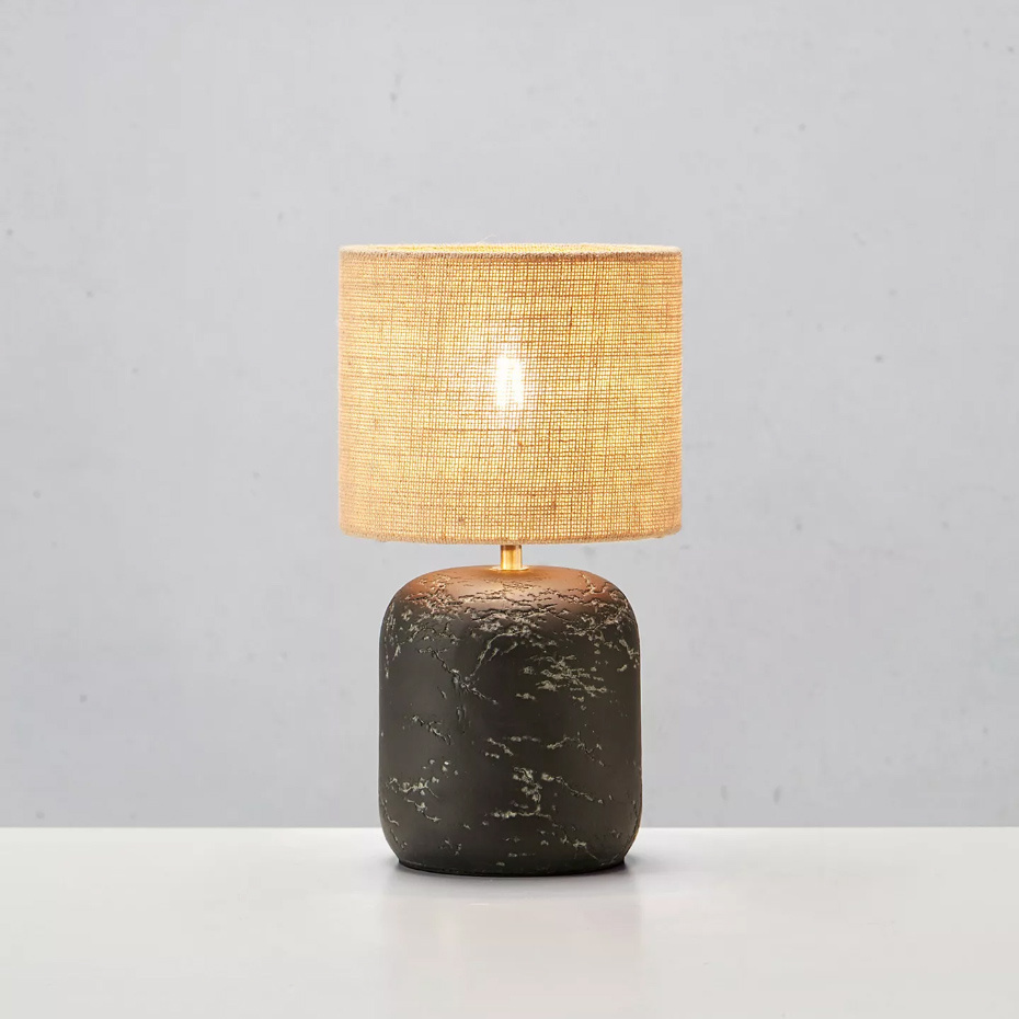 Montagna Bordslampa Stor Svart/Natur