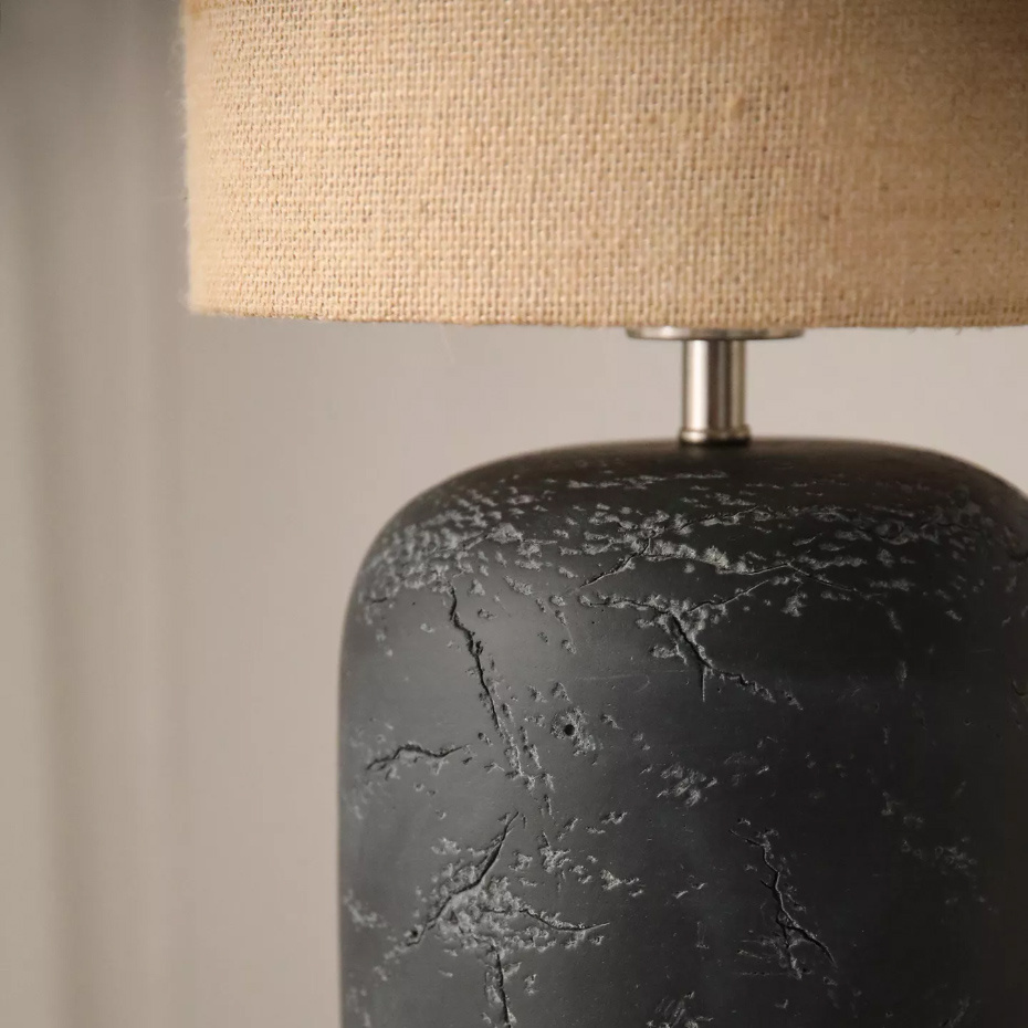 Montagna Bordslampa Stor Svart/Natur