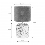 Montagna Bordslampa Stor Svart/Natur Montagna Bordslampa Stor Svart/Natur
